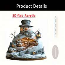 زخرفة مكتبية أكريليك لكوخ الثلج بطراز بوهيمي - مثالي للمكتب والمقهى وغرفة النوم والديكور المنزلي في المناسبات