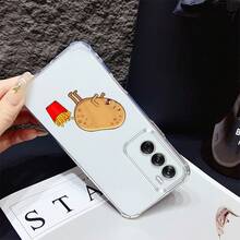Funda de teléfono de diseño de papas fritas de anime creativo y divertido, funda transparente de TPU a prueba de golpes de cuatro esquinas, adecuada para modelos de la serie OPPO RealMe, cobertura completa de protección de cámara, funda suave ultrafina y ligera de alta definición que no amarillea Funda de Teléfono Simple de Moda Impresa Anti-Manchas y Antideslizante - Ideal como Regalo de Vacaciones (Cumpleaños, Día de San Valentín, Navidad) o para Uso Personal, Adecuada para Hombres y Mujeres, Funda de Teléfono de Uso Diario con Patrones Divertidos, Diseño Duradero y Ultra-Delgado - Mezcla de colores - Ver 11
