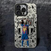 Funda para Teléfono con la Estrella del Fútbol Y-Y-Yamal No.10 Compatible con Modelos de for 17, 16E, 16, 15, 14, 13, 12, 11 Mini, Pro, Max, Air, X, XR, XSMAX, 8 y 7 Plus, Diseñada a Prueba de Golpes con Acabado Mate, Funda de Fútbol para Te Carcasa de fútbol para iPhone, funda para teléfono para hinchas, regalo de navidad y Christmas ideal para fanáticos del fútbol, funda deportiva para niños y adultos, accesorios para celular para partidos, escuela, entrenamiento y uso diario, case para coleccionistas y amantes del deporte - Color 1 - Ver 3