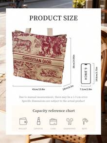 Dior 大容量帆布手提包、单肩包、通勤包、旅行便携包