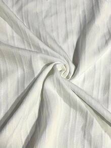 大尺碼女士長袖純色休閒襯衫