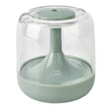 مرطب هواء صغير سعة 650 مل، جهاز نشر الزيوت العطرية للمنزل وغرفة النوم مع إضاءة ليلية ملونة، مرطب هواء بمنفذ USB، مرطب محمول، جهاز نشر الزيوت العطرية مع إضاءة ملونة - أخضر فاتح - مشاهدة 10