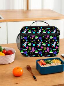 Lunch Bag And Lunch Box, Kids Back To School Handheld Double-Layer Leak-Proof Lunch Bag, Thermal In Winter, Refrigerated In Summer, Travel Lunch Box, Children's Backpack, New Year Gift, Personalized Gift For Boys, School Supplies For Boys And Girls, Suitable For School, Beach, Picnic, Camping, Travel