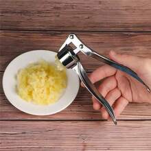 1-PC Multi-Function Garlic Press, Aluminum Alloy Kitchen Tool For Crushing Garlic & Nut Cracking, Easy-Use Bottle Opener With Simple Operation, Practical Gadget For Home Cooking, For Women,Gift For Cooking Enthusiasts - Silver - View 7