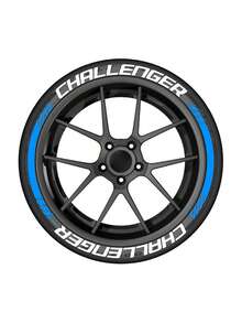 2 sọc trang trí lốp xe CHALLENGER màu trắng – Chữ dài trên bánh xe cho một lốp, xe thể thao, trang trí theo phong cách drift & track, chữ vành xe hiệu suất thể thao, vinyl phong cách đua xe có độ bám cao, chịu nhiệt, chống thấm nước, dễ lắp đặt, kiểu dáng ngoại thất xe cho xe cơ bắp, bản dựng JDM & kiểu dáng đua xe đường phố - Một cỡ - Xem 15