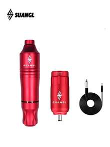 SUANGL Wireless Tattoo Gun Kit, Portable Tattoo Gun Set, 1000mAh Rechargeable Lithium Battery, 5-Hour Battery Life, Digital Screen Display, Complete Tattoo Gun Set Suitable For Beginners And Tattoo Artists, For Gift Wireless Tattoo Machine - Nhiều màu - Xem 12