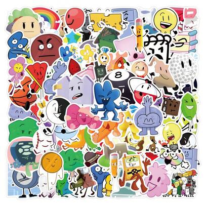 Battle For Dream Island Stickers, For Decorating Stationery, Water Bottles, Luggage, Refrigerators, Skateboards, Guitars