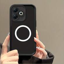Honor X5C And X5C Plus Magnetic Phone Case Soft Protective Back Cover, Shockproof Protective Case, Magnetic Accessory, Minimalist Design, Precision Molding, High-Quality Silicone, Tech Enthusiasts, Daily Commuters - 1pc - 查看 8
