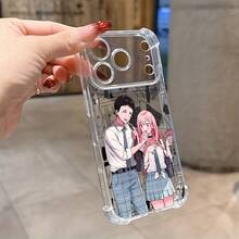 Funda para teléfono My Dress-Up Darling compatible con iPhone 17 16e 16 15 14 13 12 11 Mini Pro Max Air X XR XSMAX 8 7 Plus, funda trasera transparente y suave a prueba de golpes, cubierta protectora a prueba de golpes, estilo anime, material ligero, diseño impreso en UV, entusiastas de la tecnología, fans de anime - Mezcla de colores - Ver 6