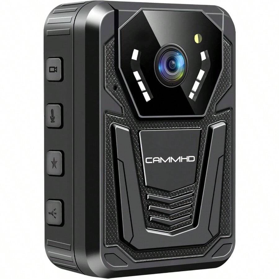 4K Body Camera Wearable 128GB Pocket Video Camera With 12H Battery IP68 Night Vision Body Cam For  Patrol Personal Security Travel Sports - Black - View 1