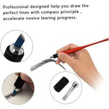 微针纹眉笔 1支装 金色双用途 轻便手动纹眉笔 适用于永久化妆用品 耐用铝制笔身 带锁销技术 + 20支一次性眉微针