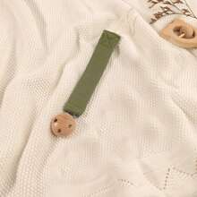 1pc Baby Fashionable Plaid Pacifier Chain And Beechwood Triple Pacifier Clip, Suitable For Daily Use - Multicolor - View 21