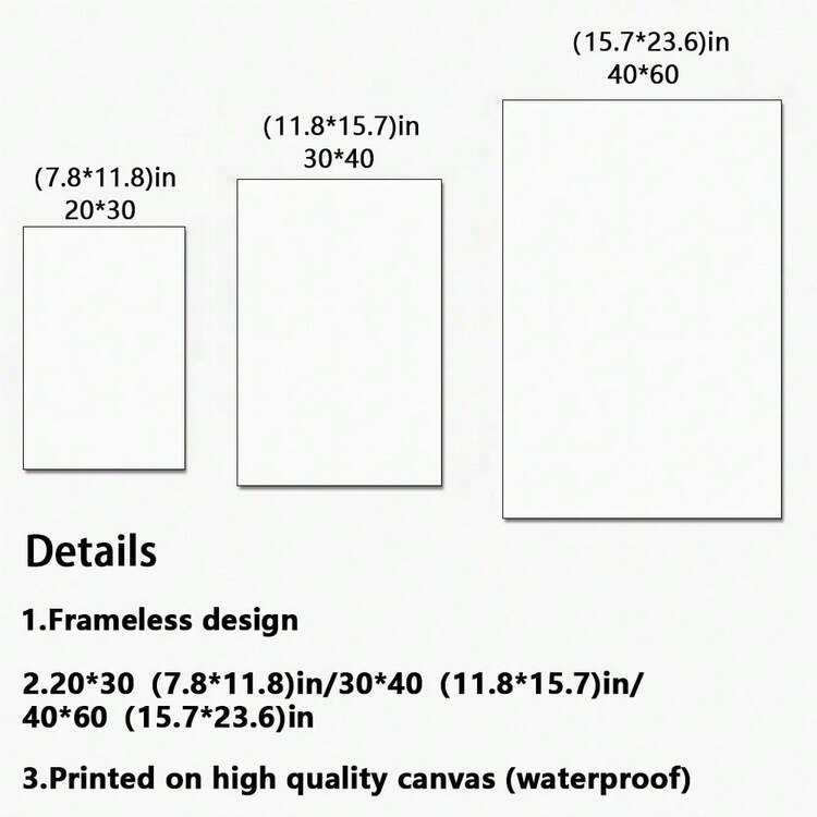 1pc "You Look Great" Hexagon Pub Tile Pattern Canvas Art, Modern Tile Font Wall Art Poster, Minimalist Room Decor Wall Art, Suitable For Bedroom, Living Room Home Decor, Black And White Geometric Pattern Art Poster, Suitable For Home Decor - Multicolor - View 8
