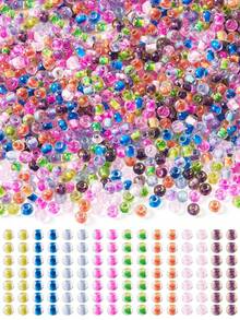 1000/500/150pcs Colorful Seed Beads For Jewelry Making DIY Bracelets Necklaces Clothing Accessories Crafts, 2/3/4mm