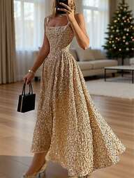 Elegant Romantic Glamorous Sparkling Party Dress, Prom Dress