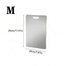 1/3pcs Titanium & 304 Stainless Steel Cutting Board - Antibacterial Kitchen Chopping Board For MeatFruitVegetable, Non-Slip Easy-Clean, Christmas Gift 2025 - Silver - View 14