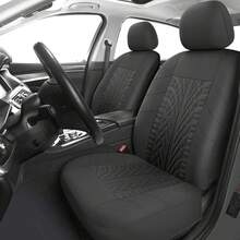 Car Seat Covers Front Pair,Universal Cloth Front Seat Covers For Car,Breathable And Washable Seat Covers For SUV, Sedan, Van, Automotive Interior Covers, Airbag Compatible - Màu xanh lam - Xem 3