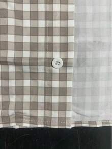 Men's Plaid Short Sleeve Single-Breasted Casual Loose Shirt - Multicolor - View 5