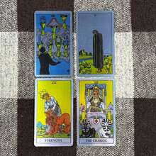Rider Waite Holographic Tarot Rainbow Cards Deck ,Radium Radiation Flash Card,Fortune Telling Divination Oracle(PDF Guidebook) - Yellow - View 7
