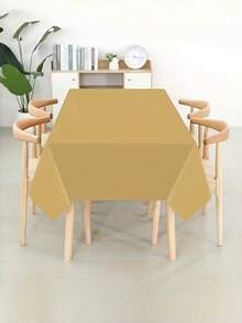 54英寸×72英寸一次性塑料桌布 - 加厚塑料桌布，适用于派对、婚礼、生日、性别揭晓派对、自助餐 - 易于清洁的桌布（无需安装） - 彩色 - 查看 7