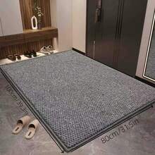 Modern Pineapple Pattern Non-Slip Doormat - Quick Dry, Rectangular Carpet Suitable For Entryway And Bathroom, Thick Polyester Blend, PVC Backing, Stain Resistant, Gray, Bathroom RugChristmas Decor Kitchen Rug - Grey - View 15