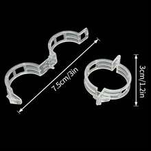 100pcs/300pcs Tomato Clips, Plastic Plant Support Clips, Vegetable Plant Clips, Grape Vine Clips, Tomato Vine Clips, Vegetable Plant Clips, Gardening Clips, Seedling Fixation Clips, To Keep Plants Upright And Healthy - Clear - View 3