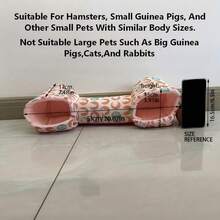 1个舒适宠物躲藏处，适合玩耍和睡觉 - 小型动物角落隧道床，豚鼠屋，易于组装的雪貂躲藏处，适合豚鼠、仓鼠和其他小型宠物