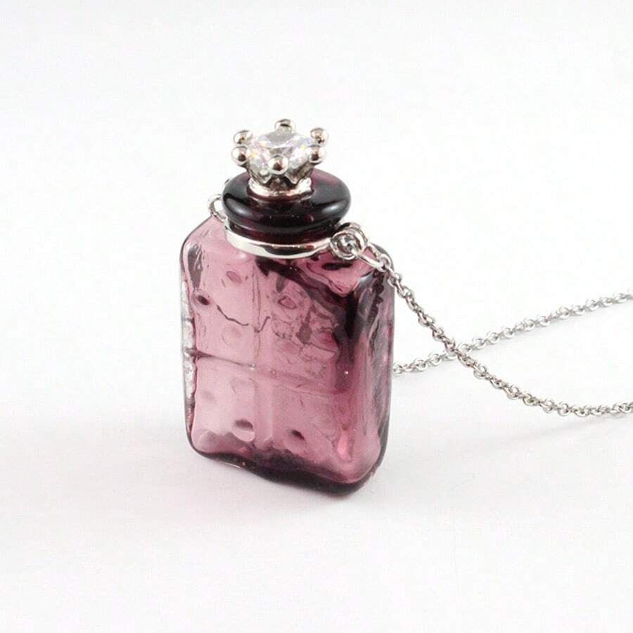 1pc Stainless Steel Perfume Bottle Pendant Necklace, Can Be Opened To Hold Essential Oils, Suitable For Daily Wear - Perfume Bottle - View 1