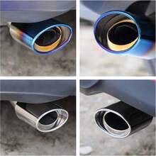63mm Universal Stainless Steel Exhaust Muffler Tip, Suitable For Car Modification And Styling. This Rust-Resistant Exhaust Accessory Can Upgrade Your Vehicle. Perfectly Enhance The Car's Appearance, Add A Sporty Vibe, And Effectively Reduce Noise. - Multicolor - View 8