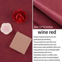 1 Roll High Quality PU Faux Leather Sheet (12*53 Inches) - Fashionable And Avant-Garde Craft Material, Suitable For Making Leather Earrings, Bows And Handbags - Belt Design - DIY Handicraft Material - Durable, Versatile And Easy To Sew - Multicolor - View 12