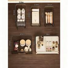 全新化妆品收纳盒，时尚梳妆台抽屉式收纳盒，适用于护肤品、化妆品和美容产品