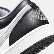 男款 Air Jordan 1 Low 篮球鞋，款式：553558-040 - 黑色 - 查看 7