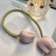 Elegant Tulip Curtain Tie Backs - Classic Garden Style Decorative Tie Backs, Pink Tulip Pattern, Durable Polyester Fabric, Suitable For Living Room And Bedroom, Easy Installation Without Tools, Home Decor Accents, Curtain Tie Backs, Floral Pattern, Smooth Texture, Fashionable Curtains, Interior Designer's Choice, Bohemian Style - Multicolor - View 5