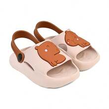 Papete Infantil Chinelo Nuvem Slide Capivara infantil Menina Menino Leve Confortável Escolar - Multicolorido - Visão 1
