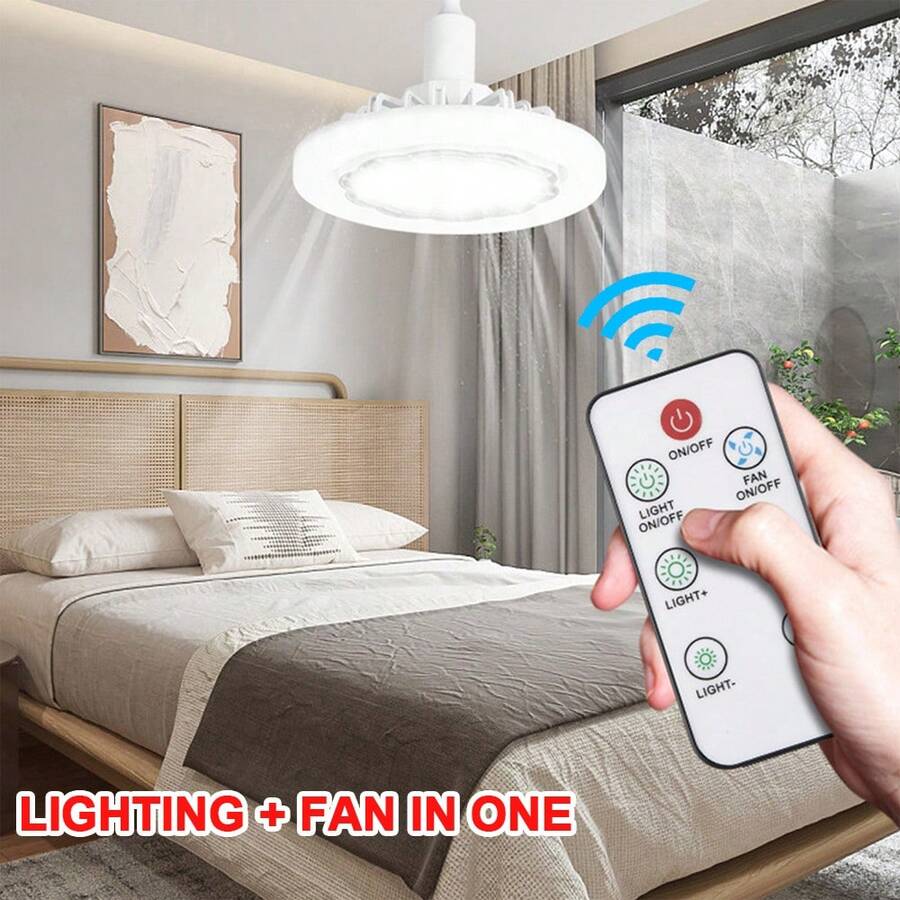 2PACKS Low Profile Ceiling Fan With Light, LED Dimmable Enclosed Ceiling Fans, 3 Speeds Flush Mount Enclosed Ceiling Fan For Bedroom Kids Room Party - White - 2 Pack - View 1
