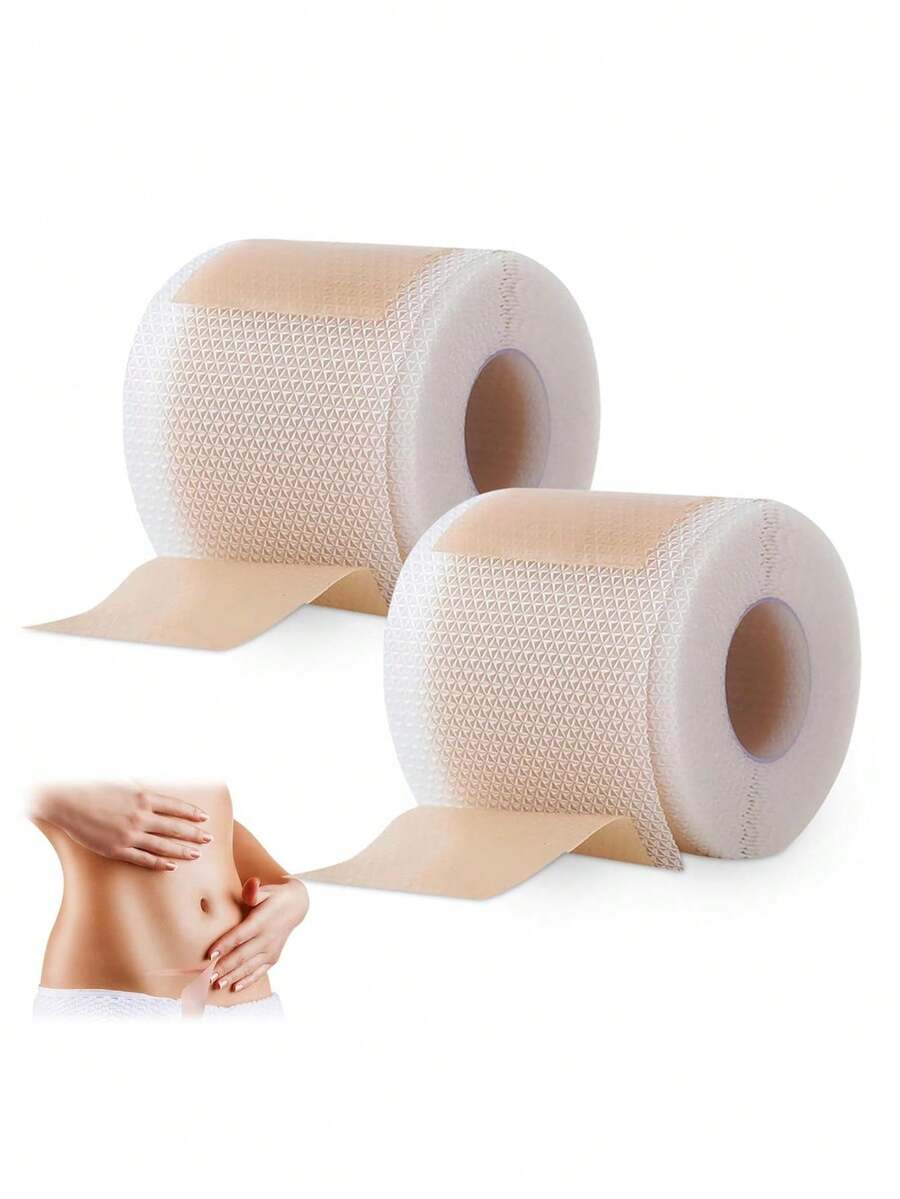 2rolls Silicone Scar & Wrinkle Tape,Scar Tape For All Skin Types - Brown - View 1