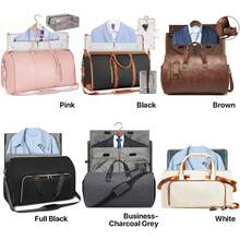 Lefame Travel Duffle Bag With Garment & Shoe Compartment, Carry On Weekender Bag Women & Men, Airline Approved Personal Item, Waterproof Overnight Gym Hospital Bag,Holiday Travel, & Thanksgiving, | TikTokShopBlackFriday - trắng - Xem 3