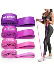 Pink Elastic Training Resistance Bands, Fitness Gym Home Workout Expander, Yoga Pull-Up Rubber Crossfit Training Equipment Yoga Resistance Bands - Multicolor - View 10