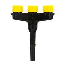 3 Head Garden Hose Sprayer Nozzl - Yellow - View 2