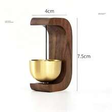 1个/2个风水招财纳福门铃，多巴胺风铃，磁性门铃，胡桃木门铃，中式铜铃，适用于家庭和商业入口 - 彩色 - 查看 8