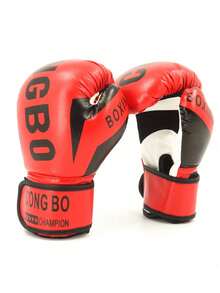 2 piezas de 6 onzas, Guantes de boxeo para hombres y mujeres aptos para boxeo, guantes engrosados para bolsa de arena, lucha, entrenamiento de boxeo, adecuados para sanda, muay thai, MMA y otros deportes. Disponibles en rojo, azul, negro y naranja, 6oz, 8oz, 10oz