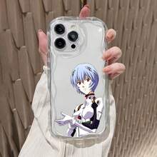 Funda para teléfono con diseño futurista de personaje de anime. Compatible con teléfonos ,  17,  16 Pro Max,  15 Pro Max,  13 y  12. Fabricada en TPU para una protección eficaz contra golpes y caídas. Un regalo ideal para familiares, amigos, seres queridos, parejas y para Navidad. - transparente - Ver 1