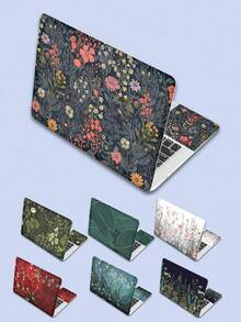 A Set Of 15-Inch Laptop Skin With Flower Pattern For Laptops, MacBooks,HP