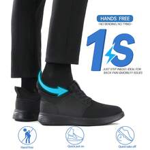 Men's Non Slip Work Shoes Waterproof Slip On Lightweight Slip Resistant For Food Service Kitchen Chef Restaurant Breathable Stylish Working Footwear - 黑色 - 查看 4