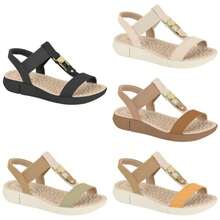 Women's Orthopedic Sandal Modare Heel Spur Comfort Anatomical Massager 7142139 - 芥末色/棕褐色/奶油色 - 查看 2