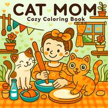 GDTME NOOK Cozy Coloring Book: Warm Porch, Sleeping Cats, Potted Plants, String Lights, Tea Time Patterns, Create Cozy Home Scenes, Suitable For Kids And Adults, Great For Easter, Mother's Day, Father's Day, Back To School, Birthday Parties, Weddings, Perfect Gift. Artistic And Handmade Decor For Rooms, Bedrooms, Cozy Spaces, Coloring. - K1-0236 Harmonious Corner - View 9