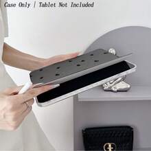 1 件装极简黑色爱心图案平板电脑保护套 - 优雅爱好者和浪漫风格追求者的理想之选，带笔槽的翻盖式平板电脑保护套，兼容 iPad 10.9/10.2/Air 第五代/Pro 11/第十代/9.7/Air 2/iPad（第七代）/iPad（第八代）/iPad Air 4/5/iPad Pro 11/iPad 第十代 10.9 英寸（2022 年款）智能保护套/iPad Air 13（M3 2025 年款）/iPad Air 11（M3 2025 年款）/iPad Air 11（M3 2025 年款）/iPad 11（A16 2025 年款），具备自动睡眠/唤醒功能 - 彩色 - 查看 3