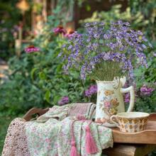 10 Pcs Artificial Wildflowers With Stems Bulk Silk Spring Flowers 21 Inch Forsythia Branches Purple Faux Wildflowers Floral Arrangements Home Decor Indoor Outdoor Wedding Centerpieces - 紫色 - 查看 5