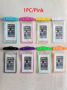5/3/1个防水手机壳，休闲防水手机袋，PVC材质，适合度假、海滩、运动，也可作为学习用品或学生用品使用。
