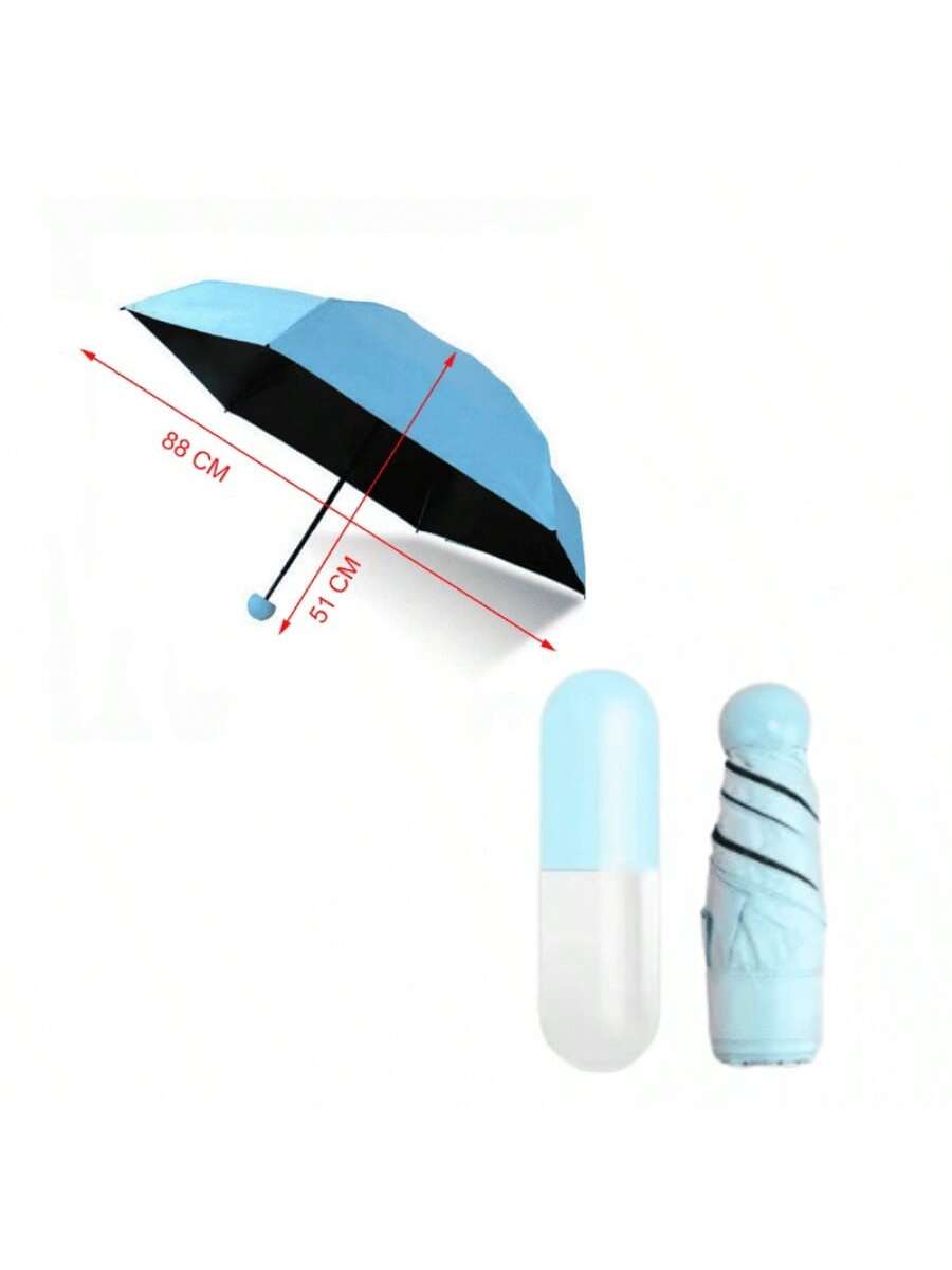 Paraguas cápsula azul cielo